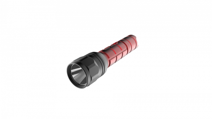 Lanterna elétrica longa brilhante super acessível recarregável resistente de XML T6 do tempo de trabalho 1x18650 IP67 da venda quente do agente de segurança