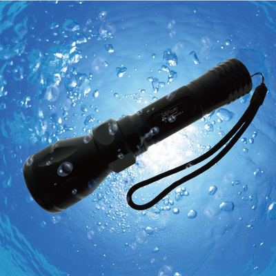 Lanterna elétrica de mergulho Handheld resistente do diodo emissor de luz 600 lúmens com interruptor de tecla