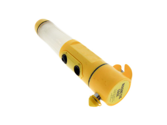 Cor do amarelo da lanterna elétrica do diodo emissor de luz da emergência das baterias do AA para a iluminação do alarme