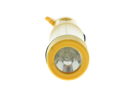 Cor do amarelo da lanterna elétrica do diodo emissor de luz da emergência das baterias do AA para a iluminação do alarme