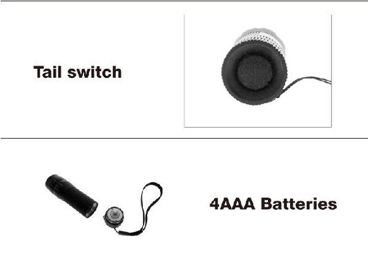 Tamanho pequeno 4 do bolso do zumbido de Sun da lanterna elétrica do diodo emissor de luz de XML T6 EDC * tocha das baterias do AAA