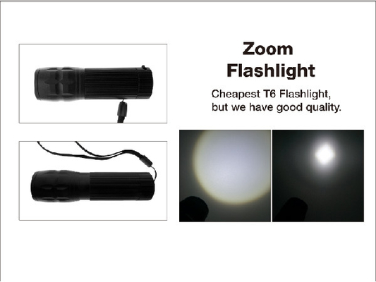 Tamanho pequeno 4 do bolso do zumbido de Sun da lanterna elétrica do diodo emissor de luz de XML T6 EDC * tocha das baterias do AAA