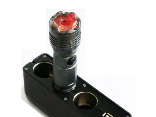 Tipo recarregável interruptor vermelho/da prata Starlite EDC do diodo emissor de luz da lanterna elétrica de tecla