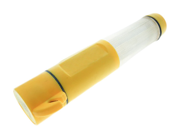 Cor do amarelo da lanterna elétrica do diodo emissor de luz da emergência das baterias do AA para a iluminação do alarme